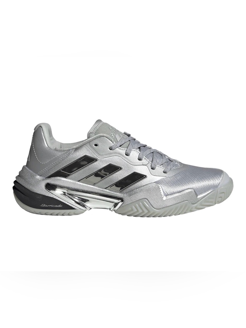 adidas Barricade 13 Grey / Silver Metallic Tennis Shoes